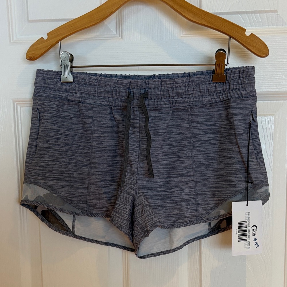 Women's Heathered Gray Athletic Shorts